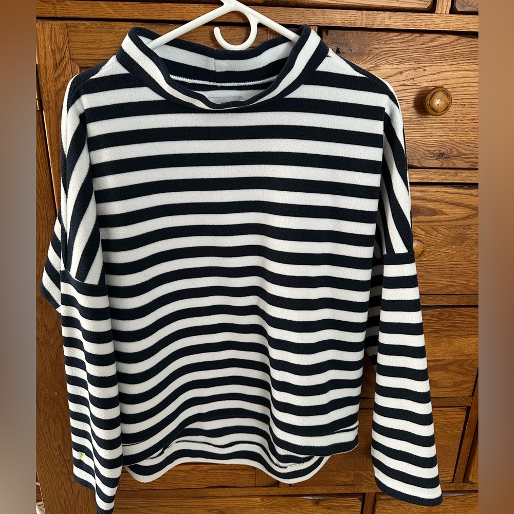Dudley Stephens Navy and White Striped Top
